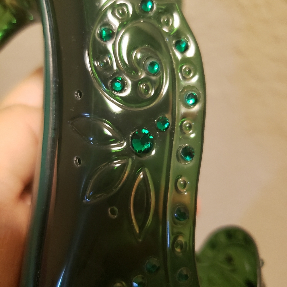 Dolce & gabbana emerald crystal cinderella shoes - Picture 8 of 10